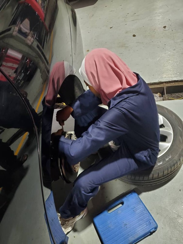 A picture of me at the suspension department